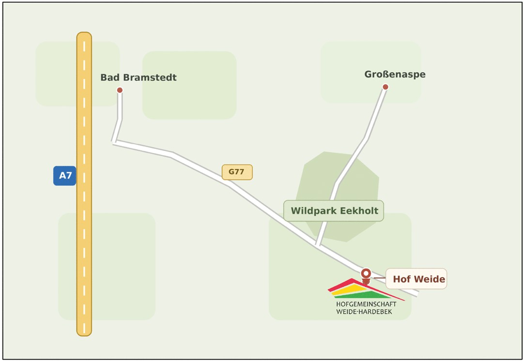 Anfahrt Karte Hof Weide